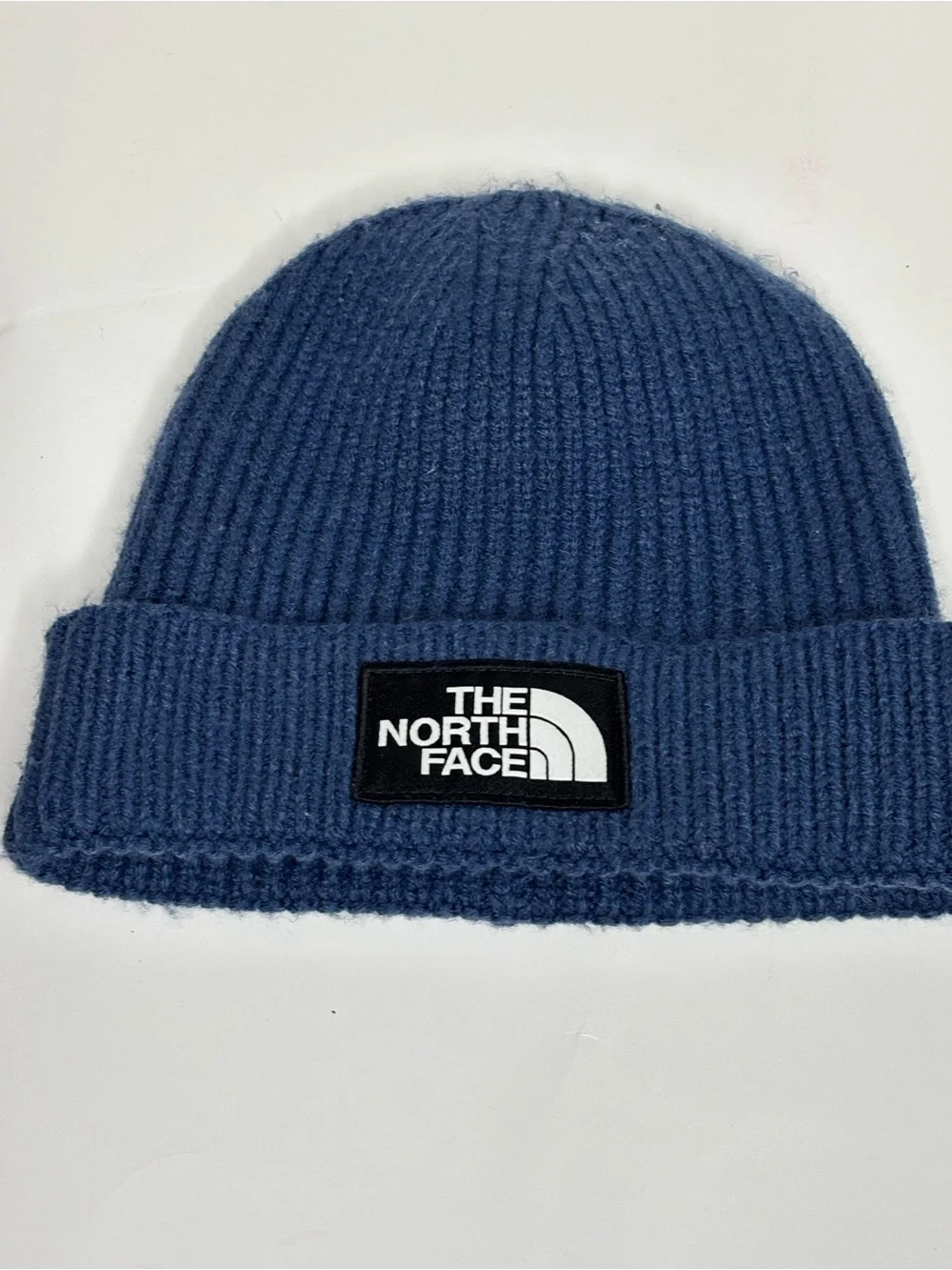 The North Face Blue Ribbed Beanie